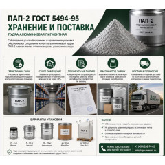 Пудра алюминиевая ПАП-2 ГОСТ 5494-95